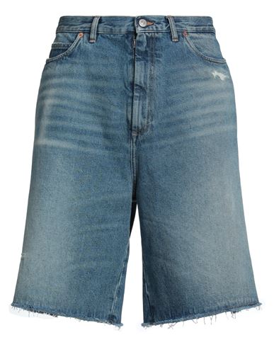 Mm6 Maison Margiela Man Denim Shorts Blue Size 34 Cotton