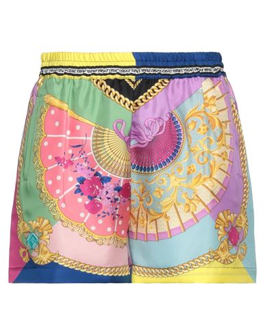 Versace Woman Shorts & Bermuda Shorts Pink Size 6 Silk