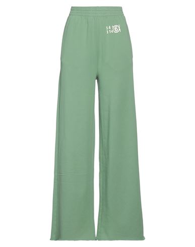 Mm6 Maison Margiela Woman Pants Green Size Xxl Cotton