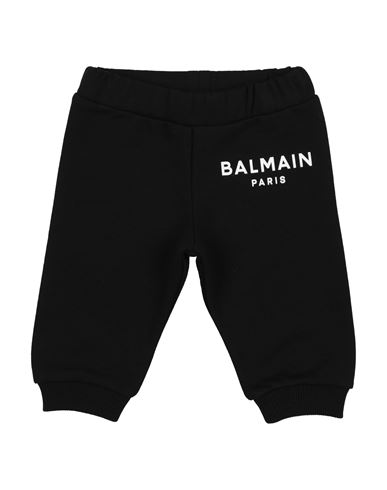 Balmain Babies' Logo-print Cotton Track Pants In Black