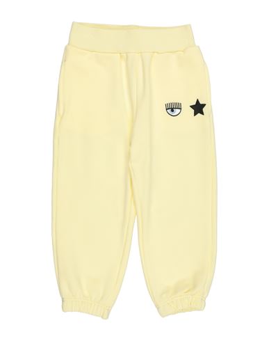 Chiara Ferragni Toddler Girl Pants Pastel Yellow Size 6 Cotton, Elastane In Yellow