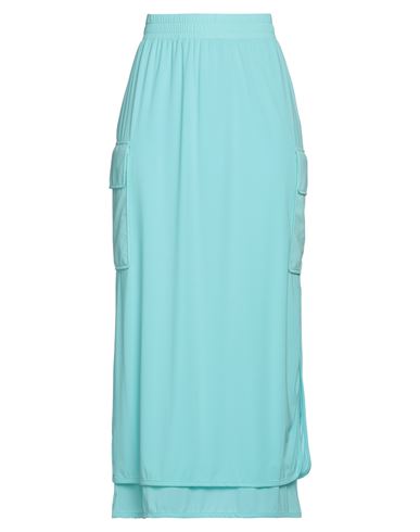 Sunnei Woman Maxi Skirt Turquoise Size M Polyamide, Elastane In Blue