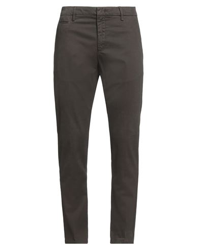 Dondup Man Pants Chocolate Brown Size 32 Cotton, Elastane