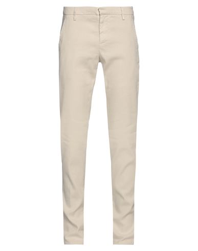 Shop Dondup Man Pants Beige Size 30 Linen, Lyocell, Elastane