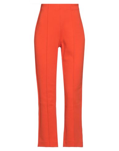 Sportmax Woman Pants Orange Size M Cotton, Polyester, Elastane