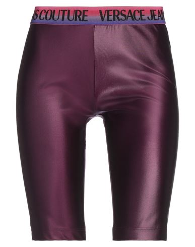 Versace Jeans Couture Woman Leggings Deep Purple Size 4 Polyamide, Elastane