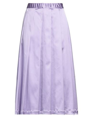 Semicouture Woman Midi Skirt Mauve Size 8 Acetate, Polyamide, Elastane In Purple