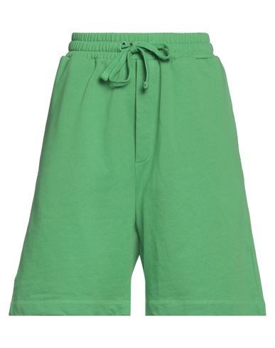 Nanushka Woman Shorts & Bermuda Shorts Green Size M Organic Cotton In Green