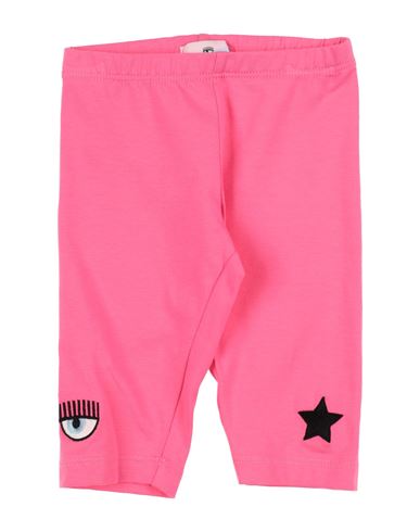 Shop Chiara Ferragni Newborn Girl Leggings Pink Size 3 Cotton, Elastane