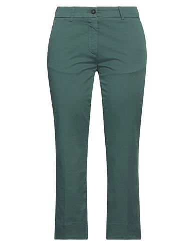 Grifoni Woman Pants Green Size 4 Cotton, Elastane