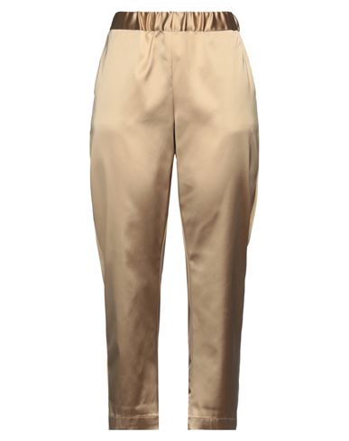 Semicouture Woman Pants Sand Size 8 Acetate, Polyamide, Elastane In Beige