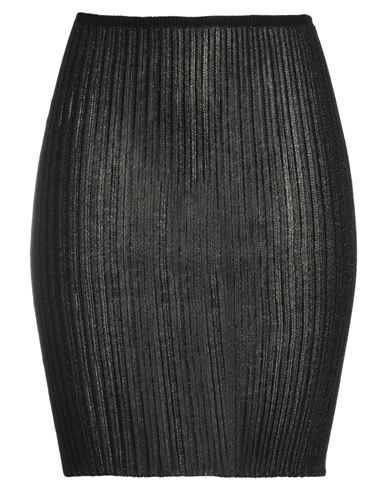 A. Roege Hove Woman Mini Skirt Black Size M/l Cotton, Nylon