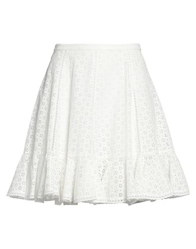 Philosophy Di Lorenzo Serafini Woman Mini Skirt White Size 4 Cotton, Polyester In White