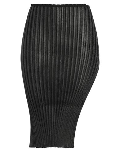 Shop A. Roege Hove Woman Midi Skirt Black Size Xs/s Cotton, Nylon