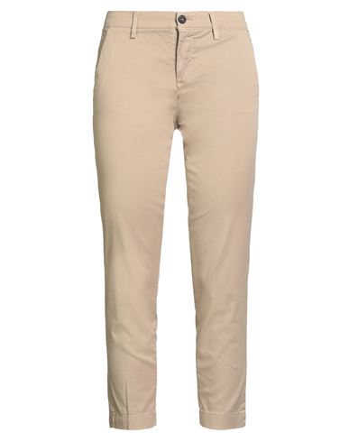 Roy Rogers Roÿ Roger's Woman Pants Sand Size 26 Cotton, Lyocell, Elastane In Neutral