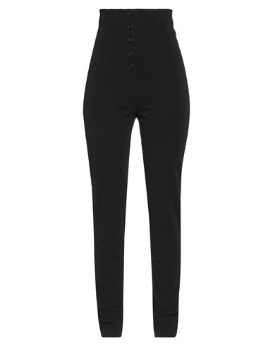 PHILOSOPHY DI LORENZO SERAFINI PHILOSOPHY DI LORENZO SERAFINI WOMAN PANTS BLACK SIZE 4 COTTON, ELASTANE