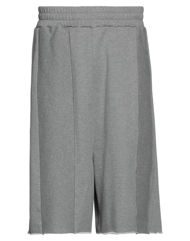 Mm6 Maison Margiela Man Shorts & Bermuda Shorts Light Grey Size L Cotton, Elastane