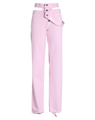 Julfer Woman Pants Pink Size 2 Cotton