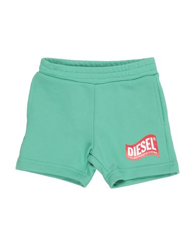 Shop Diesel Newborn Girl Shorts & Bermuda Shorts Green Size 3 Cotton