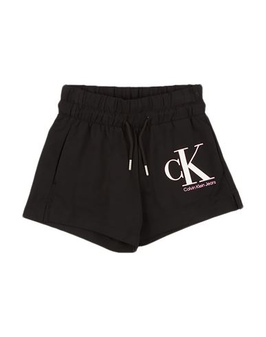 Shop Calvin Klein Jeans Est.1978 Calvin Klein Jeans Toddler Girl Shorts & Bermuda Shorts Black Size 6 Cotton, Elastane