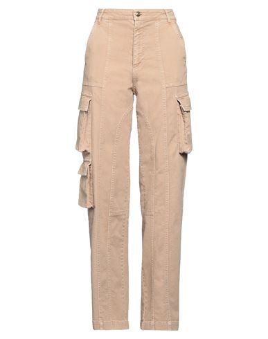 Versace Jeans Couture Woman Pants Sand Size 4 Cotton, Elastane In Beige