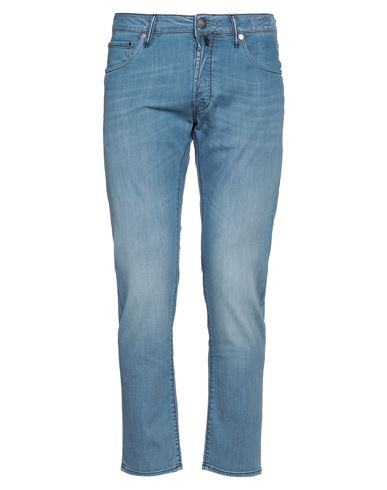 Incotex Man Jeans Blue Size 33 Cotton, Viscose, Polyester, Elastane