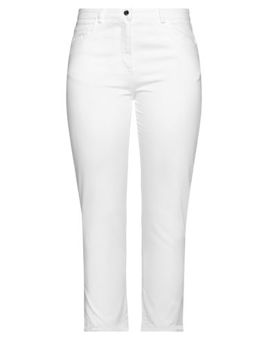 Shop Seventy Sergio Tegon Woman Jeans White Size 8 Cotton, Elastane