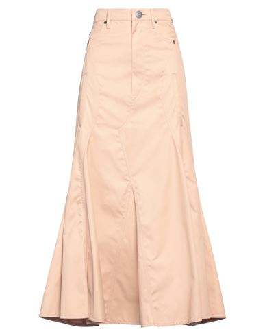 Burberry Woman Maxi Skirt Camel Size 6 Cotton In Beige