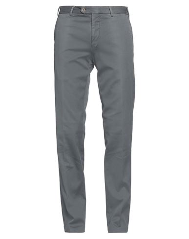 Santaniello Man Pants Steel Grey Size 40 Cotton, Polyester, Elastane