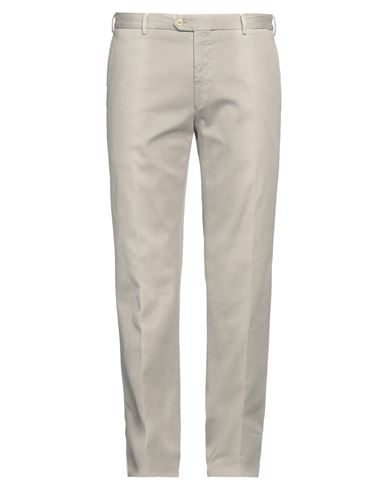 Santaniello Man Pants Sand Size 38 Cotton, Elastane In Gray