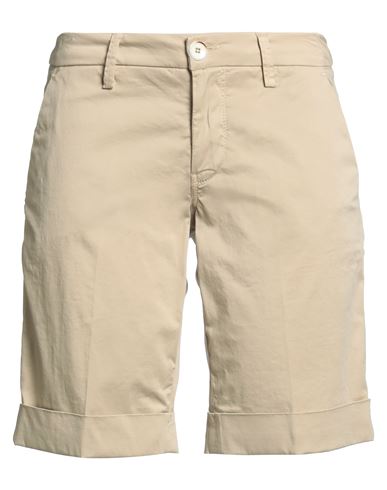 Re-hash Re_hash Woman Shorts & Bermuda Shorts Beige Size 26 Cotton, Elastane In Neutral