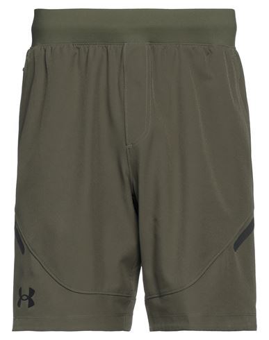 Under Armour Man Shorts & Bermuda Shorts Military Green Size M Polyester, Elastane