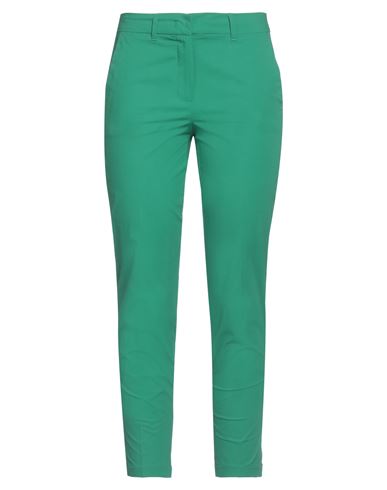 Marella Woman Pants Green Size 4 Cotton, Elastane