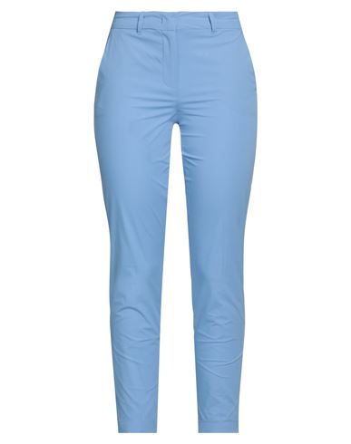 Marella Woman Pants Azure Size 4 Cotton, Elastane In Blue