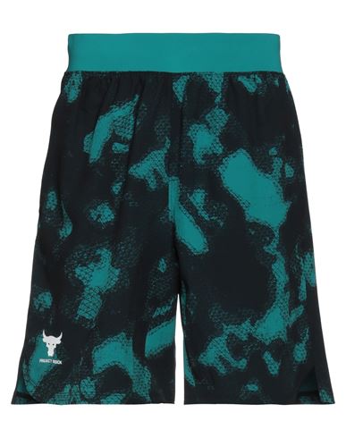 Under Armour Man Shorts & Bermuda Shorts Emerald Green Size M Polyester, Elastane