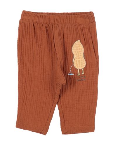 Le Petit Coco Newborn Boy Pants Brown Size 3 Cotton In Brown