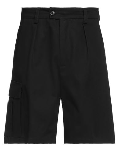 Grifoni Man Shorts & Bermuda Shorts Black Size 30 Cotton