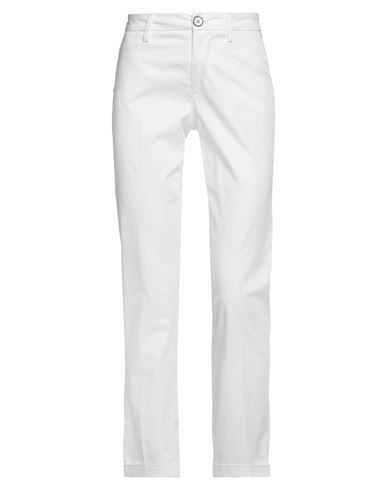 Re-hash Re_hash Woman Pants White Size 26 Cotton, Elastane