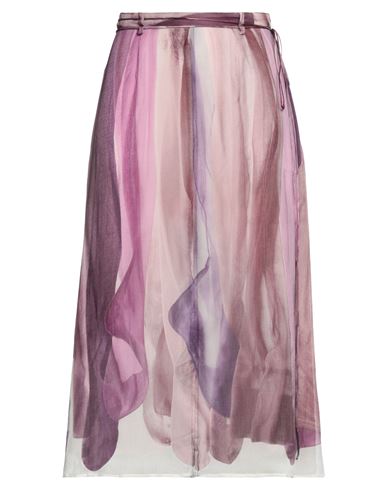 Acne Studios Woman Midi Skirt Mauve Size 4 Viscose In Purple