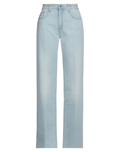 Jacob Cohёn Woman Pants Light Blue Size M Organic Cotton