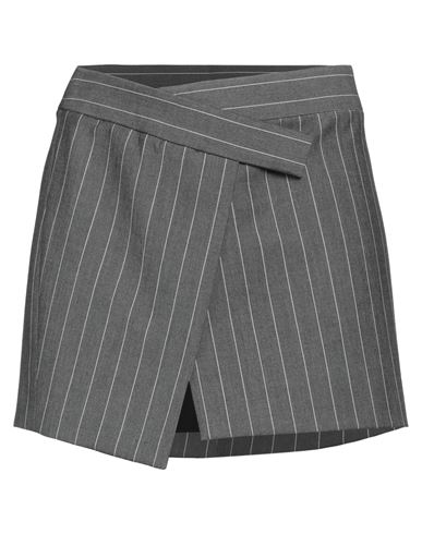 Shop Attico The  Woman Mini Skirt Grey Size 4 Polyester, Viscose, Elastane