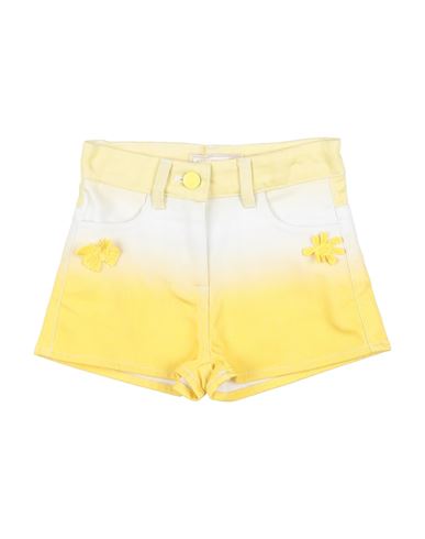 Monnalisa Toddler Girl Shorts & Bermuda Shorts Yellow Size 5 Cotton, Elastane In Yellow