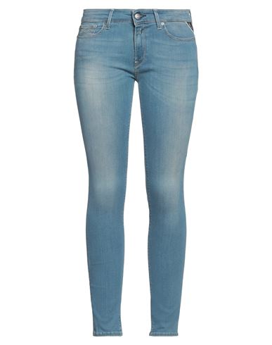 Shop Replay Woman Jeans Blue Size 30w-30l Cotton, Polyester, Elastane