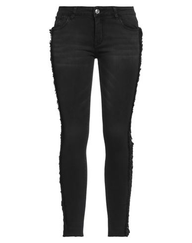 Fornarina Woman Jeans Black Size 30 Cotton, Polyester, Viscose, Elastane