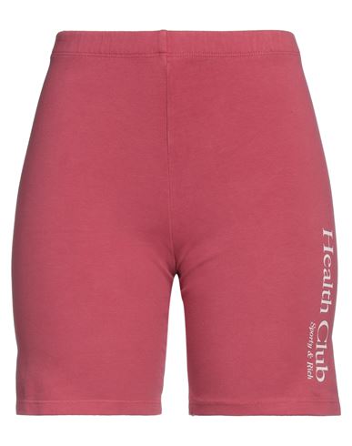 Sporty And Rich Sporty & Rich Woman Leggings Brick Red Size M Cotton, Elastane