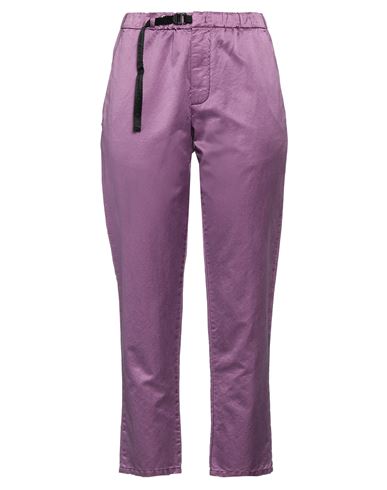 White Sand Woman Pants Purple Size 0 Cotton, Silk