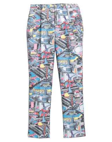 Moschino Man Pants Azure Size 30 Polyester In Blue