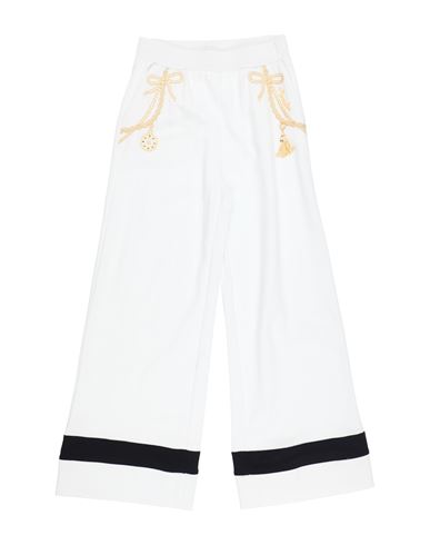 Shop Monnalisa Toddler Girl Pants White Size 4 Cotton