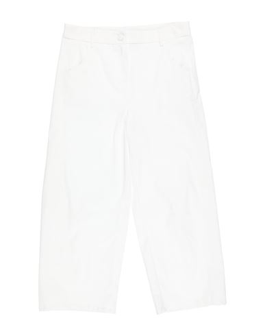Shop Monnalisa Toddler Girl Pants White Size 6 Cotton, Elastane