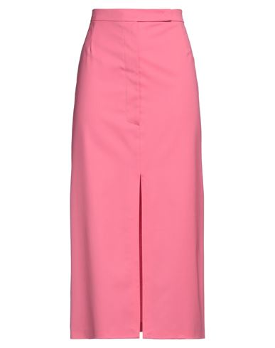 Pinko Woman Midi Skirt Pink Size 6 Wool, Polyester, Elastane